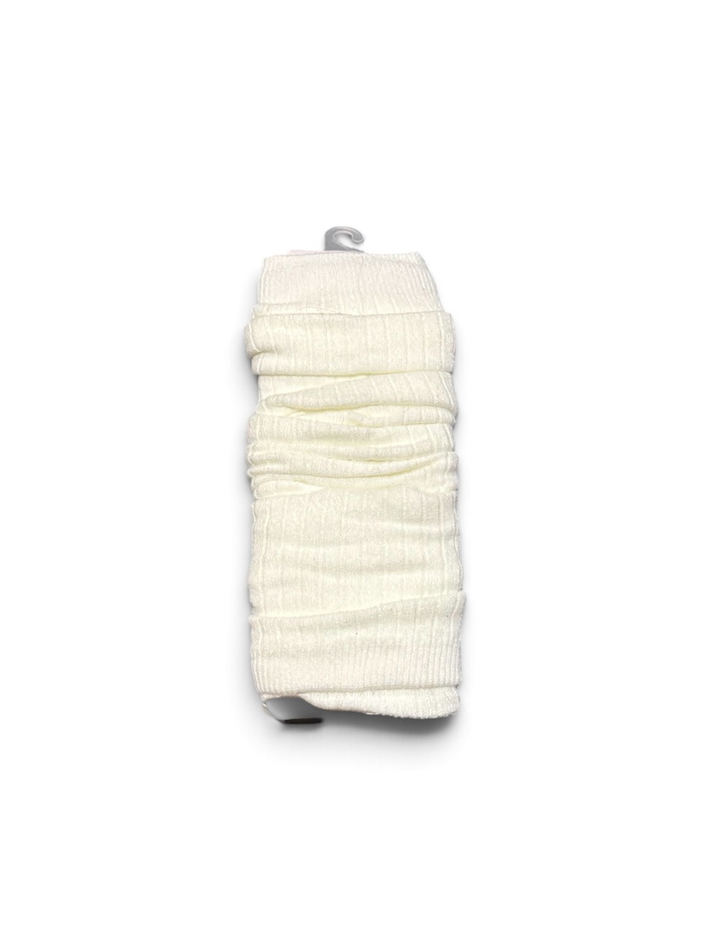 NWT - Auden Women's Off White Ribbed Soft Leg Warmer